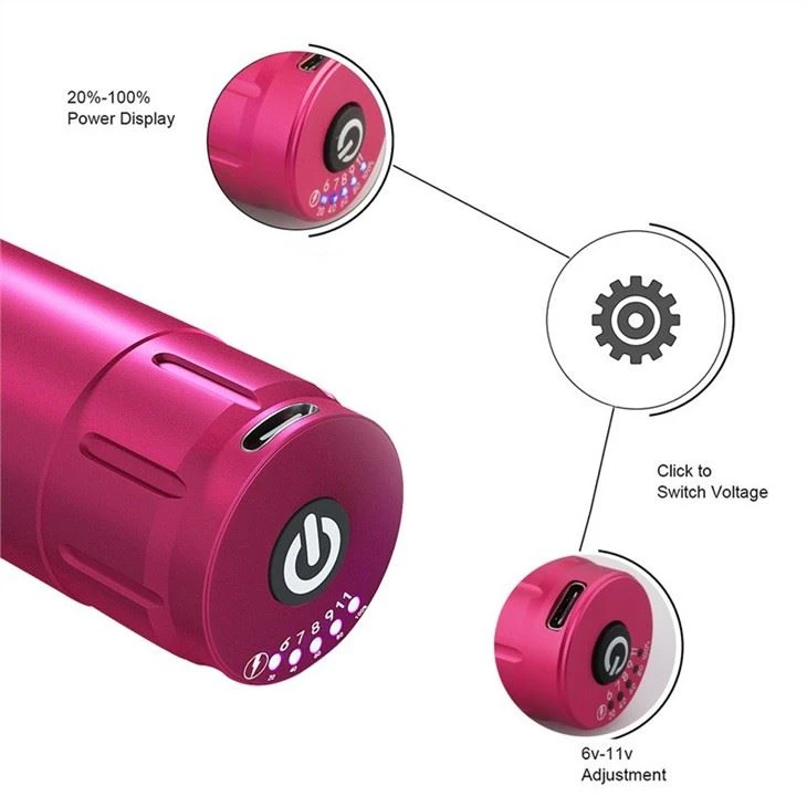 Tattoo Pen Machine Kit With Wireless Battery